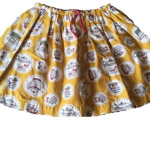 Mini Boden Apricot Tea Time Skirt Only